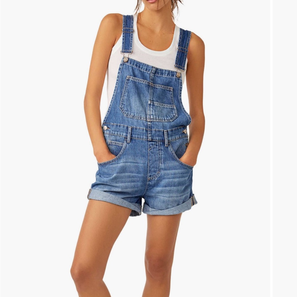 Free People Ziggy Denim Shortalls